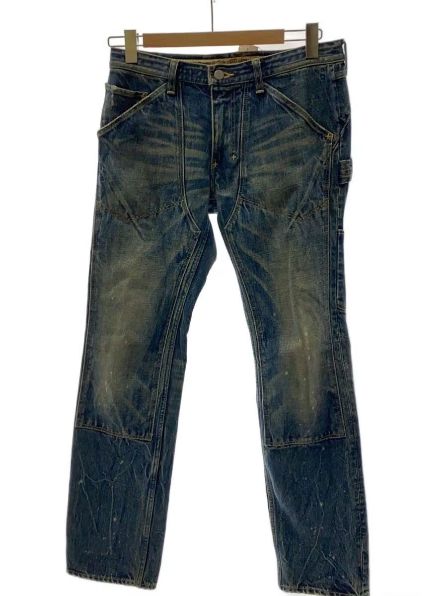 Number (N)ine AW09 Aged Double Knee Denim Jeans Size US 30 / EU 46 - 1 Thumbnail