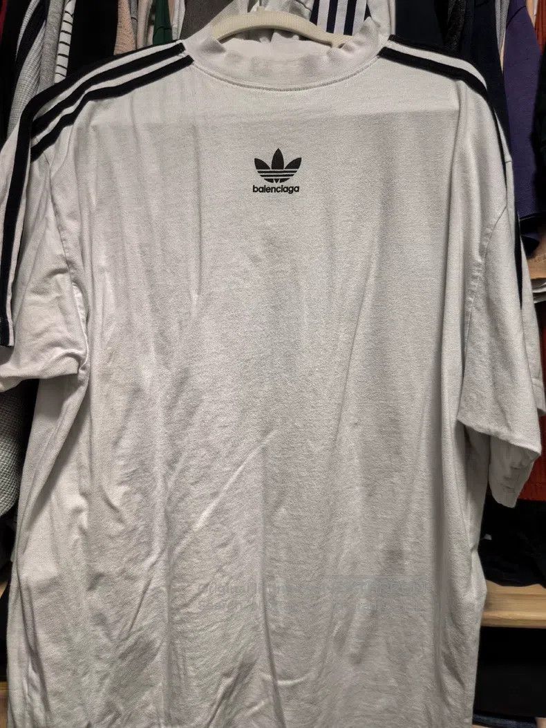 Balenciaga Balenciaga adidas Collaborative Trefoil Logo Short Sleeve Size US S / EU 44-46 / 1 - 1 Thumbnail
