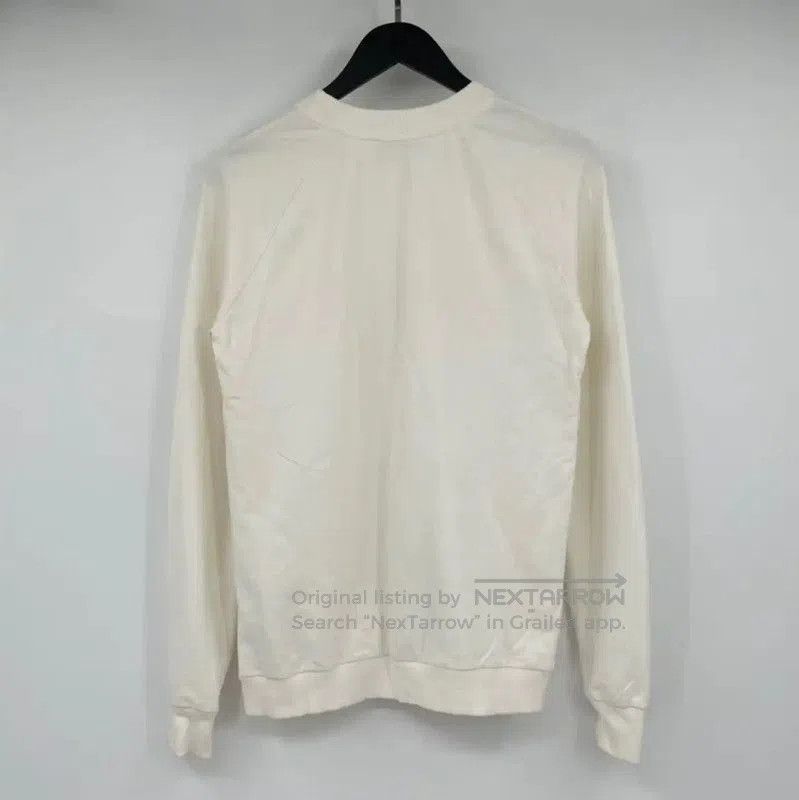 Balmain Balmain Cream Cotton Long Sleeve Sweatshirt . Size M / US 6-8 / IT 42-44 - 2 Thumbnail