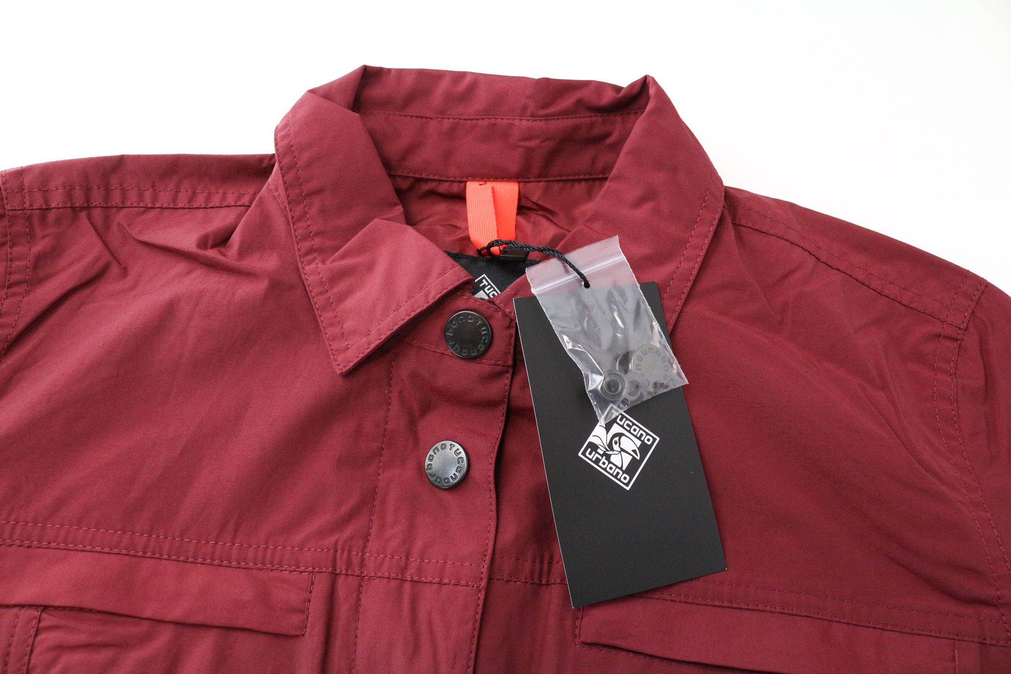 Other DEMETRA IT42 Red Cotton Blend Jacket 74749 Size XL / US 12-14 / IT 48-50 - 3 Thumbnail