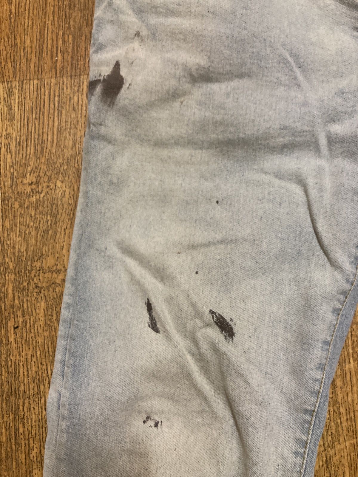 Other Company brand jeans with paint stains Size US 34 / EU 50 - 6 Thumbnail