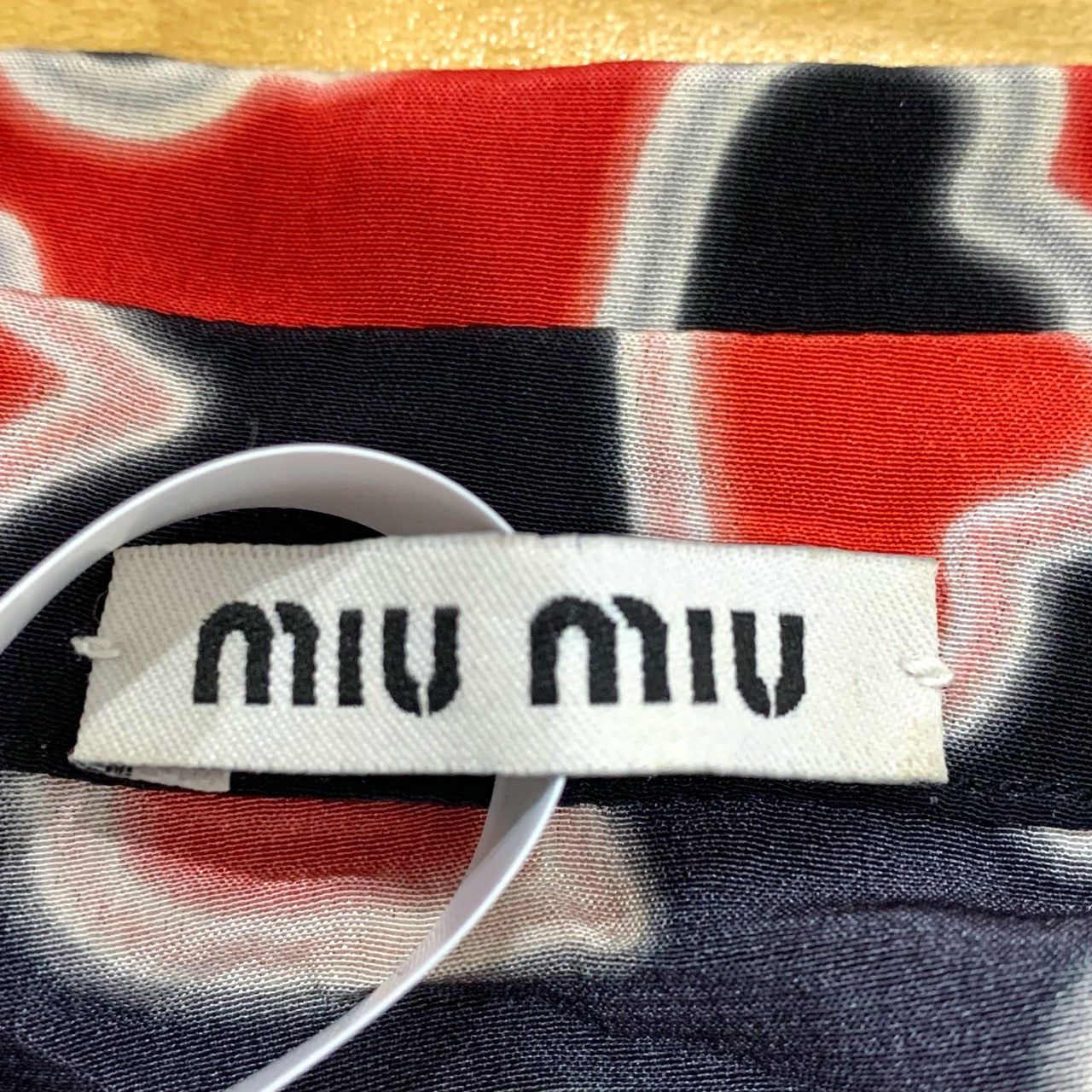 Miu Miu Miu Miu Heart Print Lapel Bubble Sleeve Short-Sleeve Shirt Size XS / US 0-2 / IT 36-38 - 5 Thumbnail