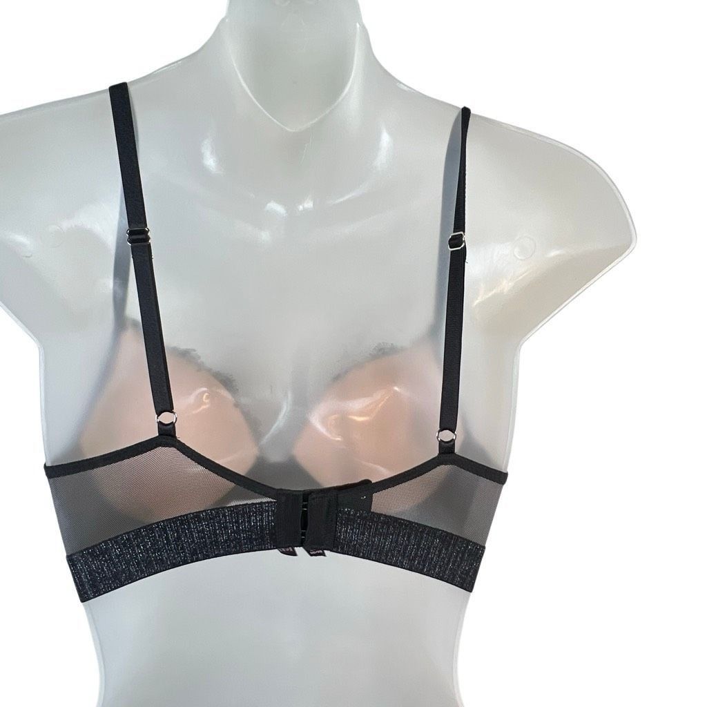 Victoria's Secret Victoria’s Secret Black Lace Push-Up Bra 32D D70 Size ONE SIZE - 6 Thumbnail