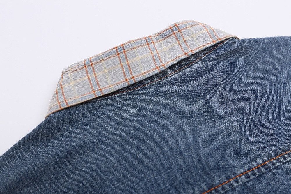 Japanese Brand × Vintage Men's trendy irregular patch embroidered washed denim shirt Size US M / EU 48-50 / 2 - 5 Thumbnail