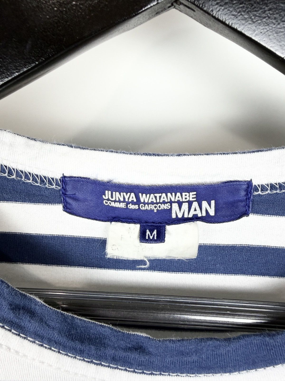 Junya Watanabe SS13 Junya Watanabe Striped Longsleeve Tshirt Navy Size US M / EU 48-50 / 2 - 5 Thumbnail