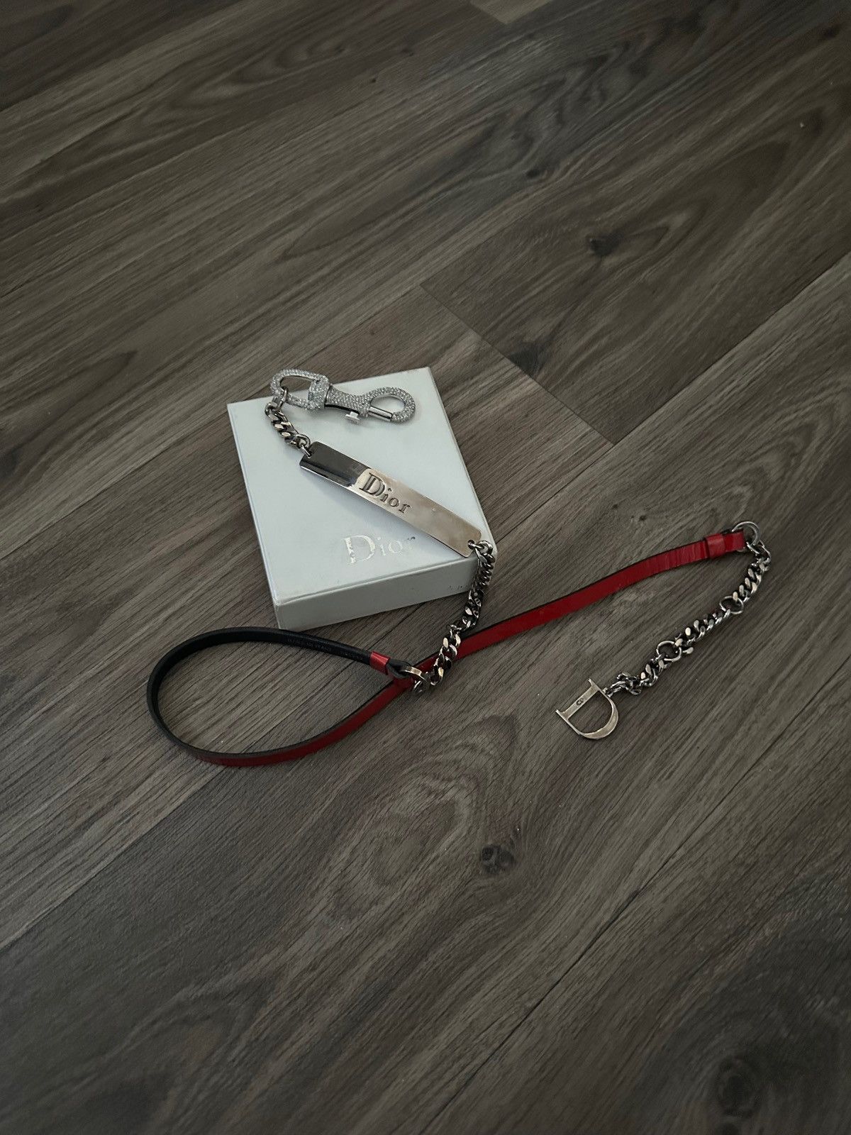 image of Dior Hardcore Belt Red Patent Leather, Women's
