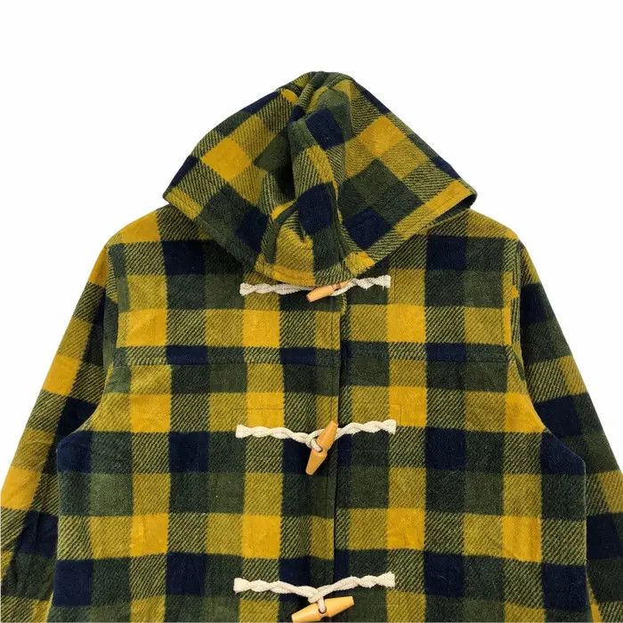 Vintage Vtg PIKO HAWAIIAN LONGBOARD Duffle Jacket Plaids Checks Nova Size M / US 6-8 / IT 42-44 - 2 Thumbnail