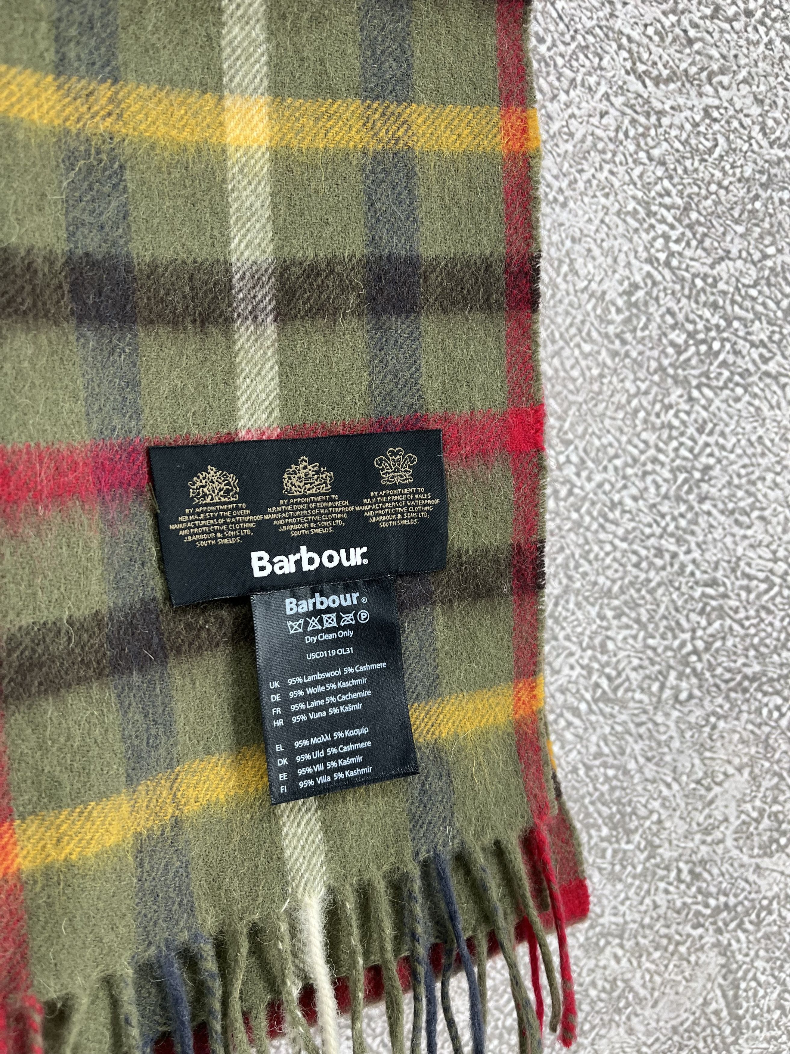 Barbour Barbour Classic Tartan Wool Cashmere Scarf Size ONE SIZE - 4 Thumbnail