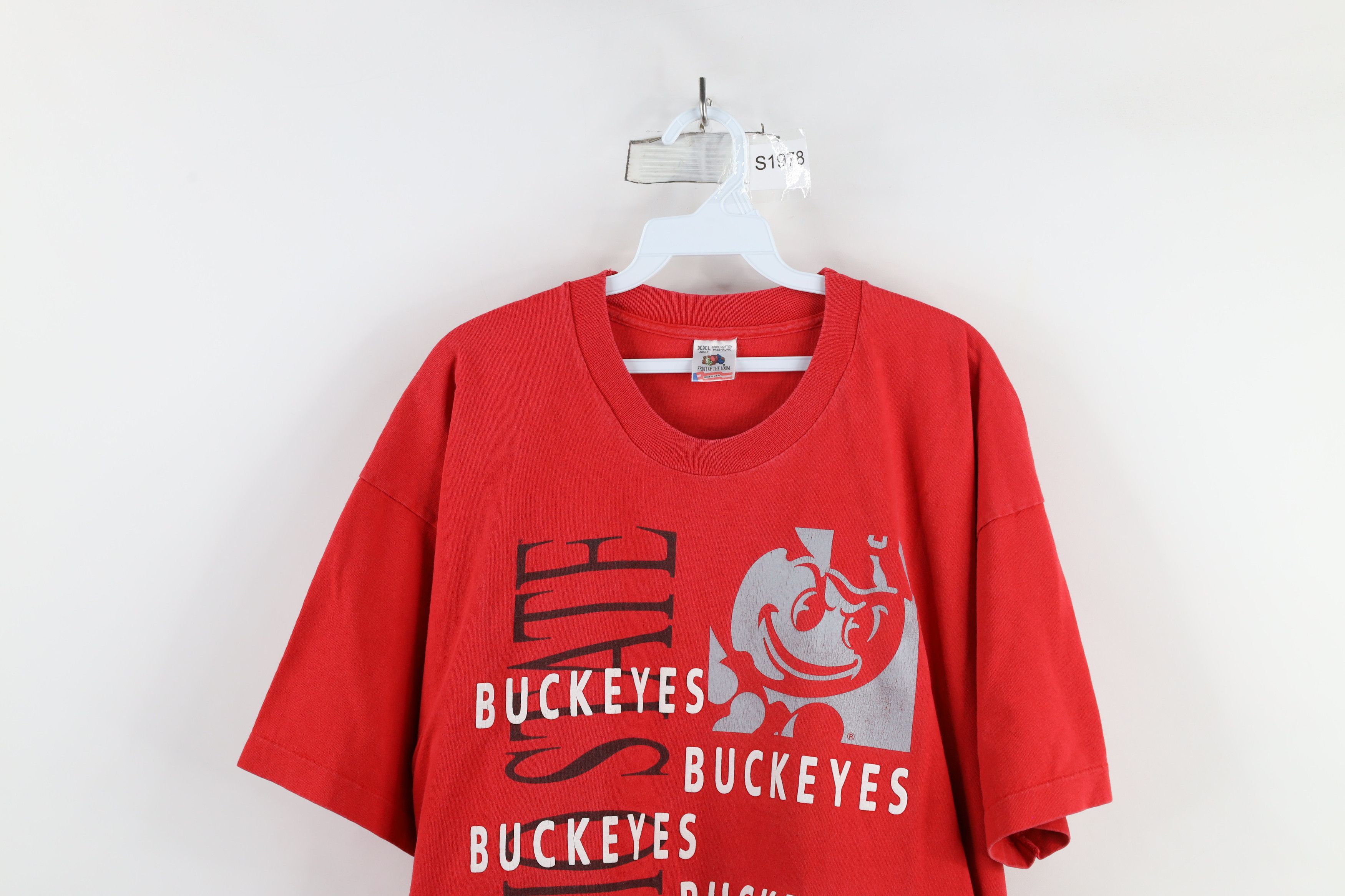Vintage Vintage 90s Ohio State University Short Sleeve T-Shirt USA Size US XXL / EU 58 / 5 - 2 Thumbnail