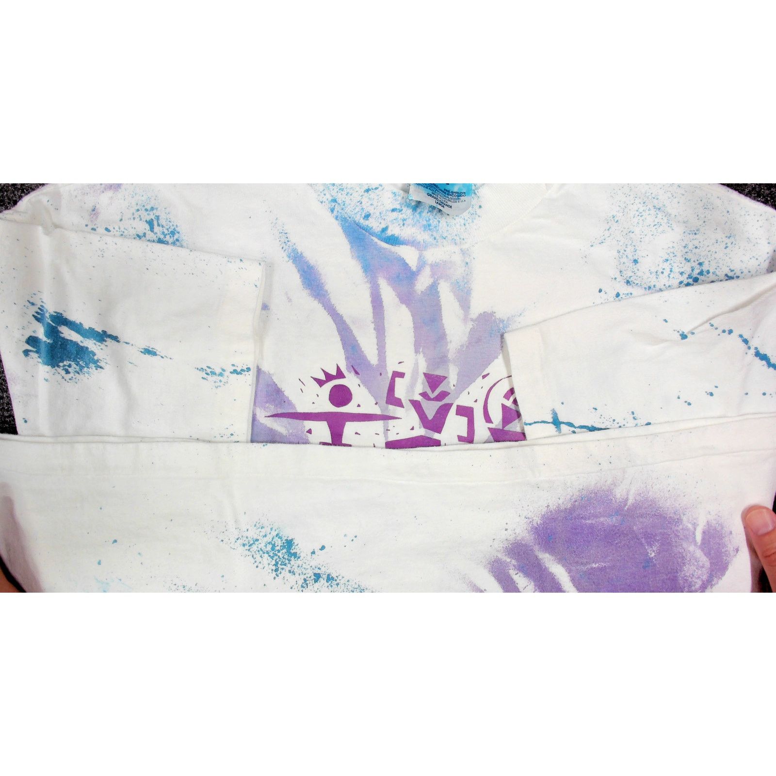 Hanes 90s Hanes Beefy-T Single Stitch Paint Splatter Skater Tee Size US M / EU 48-50 / 2 - 7 Thumbnail
