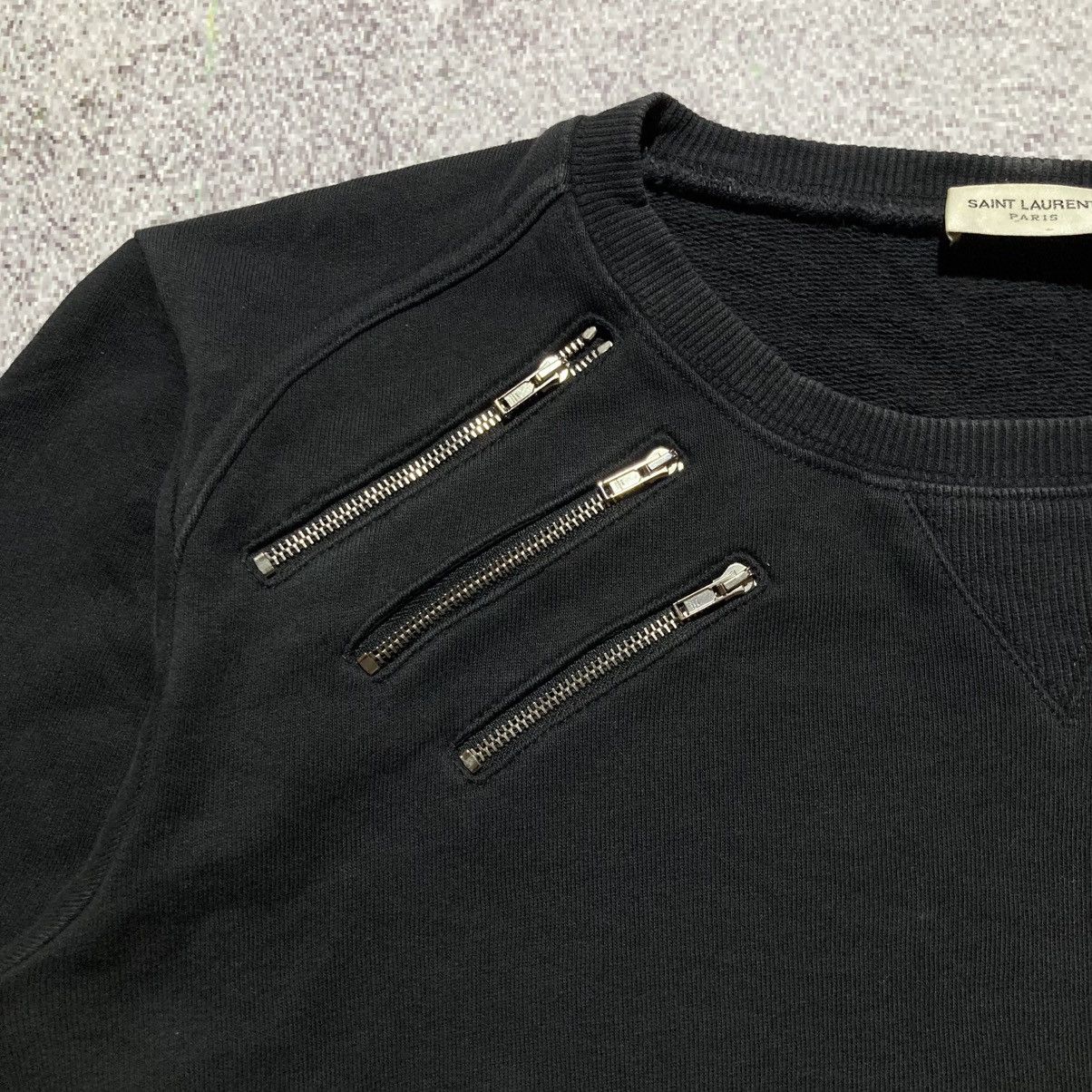 Saint Laurent Paris 🇫🇷 FW 15 Hedi Slimane Saint Laurent Paris 5 Zip Sweatshirt Size US M / EU 48-50 / 2 - 6 Thumbnail