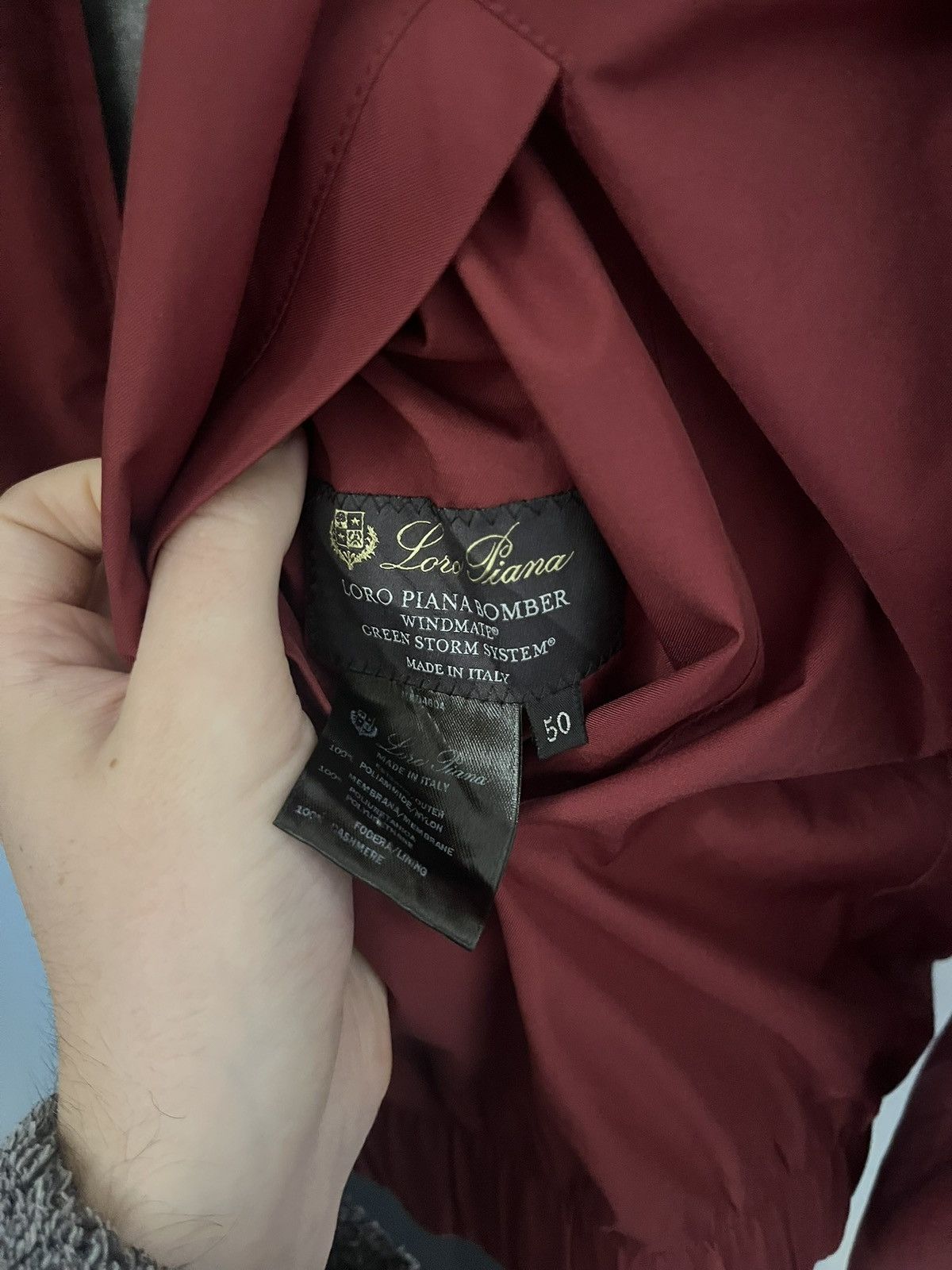 Loro Piana Loro piana burgundy cashmere reversible bomber size 50/m Size US M / EU 48-50 / 2 - 4 Thumbnail