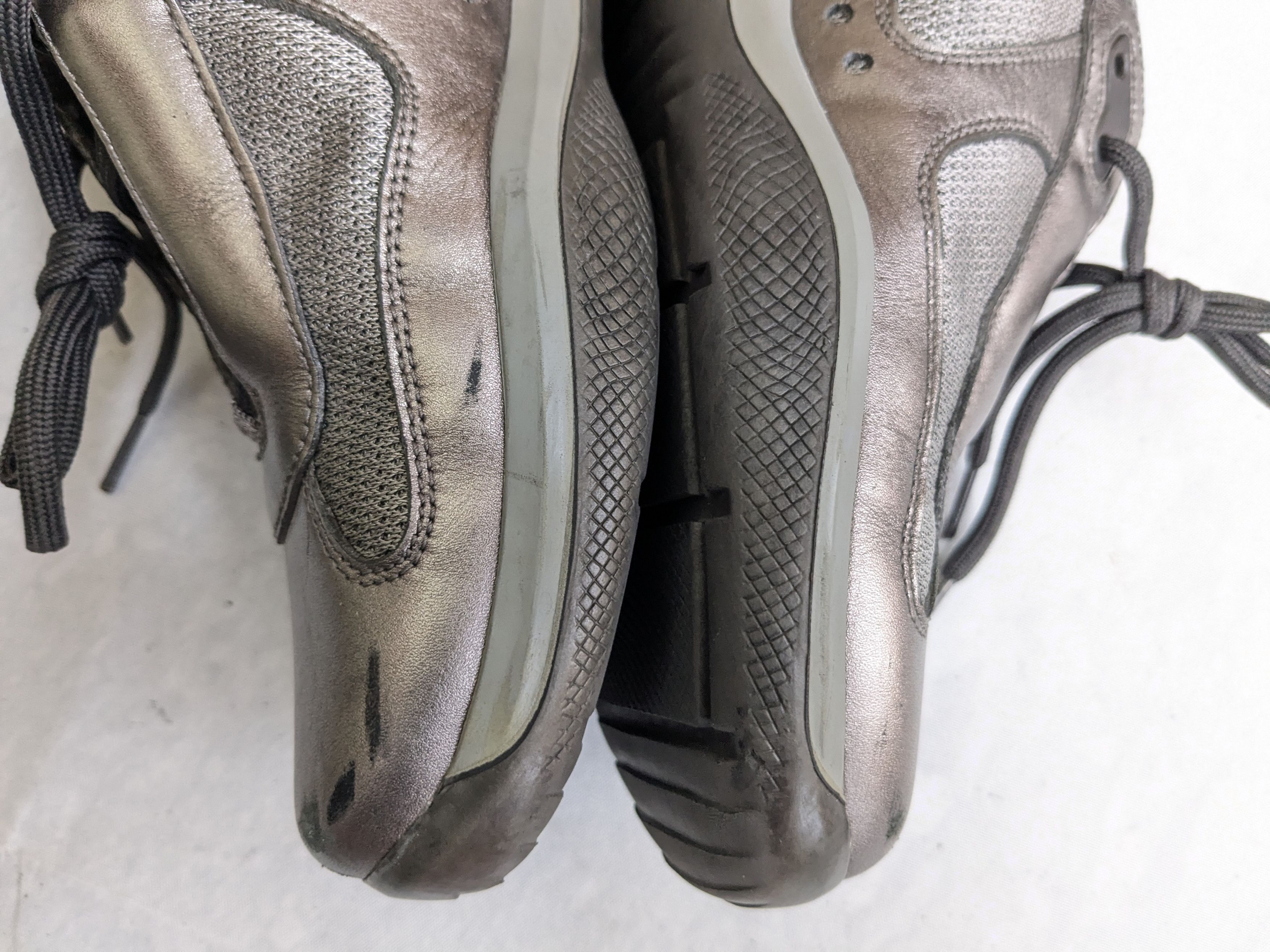 Prada Prada America's Cup Sneakers Silver 7 Leather Low Tops Size US 7 / EU 40 - 11 Thumbnail