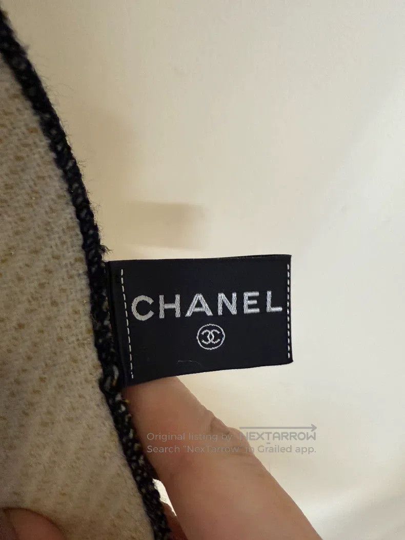 Chanel Chanel Camelia black and white colour-matched scarf Size ONE SIZE - 5 Thumbnail