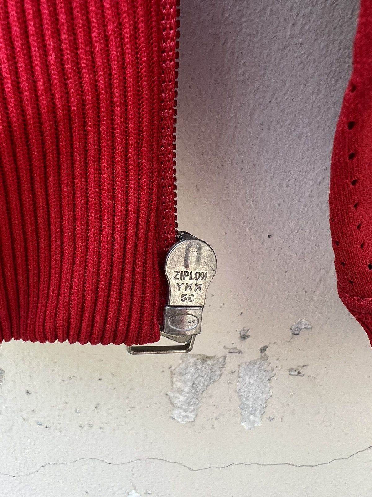 Vintage 80s Nike Hybrid Mesh Red Tracktop Sweater