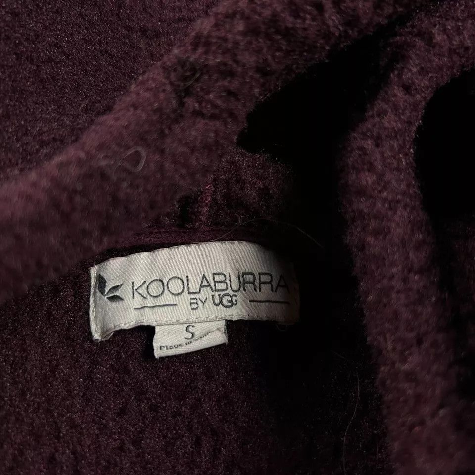 Koolaburra Koolaburra UGG Hoodie Womens Small Burgundy Sherpa Size S / US 4 / IT 40 - 3 Thumbnail