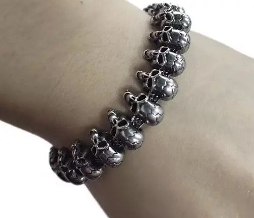 Jewelry Skulls Hand Punk Bracelet Size ONE SIZE - 4 Thumbnail