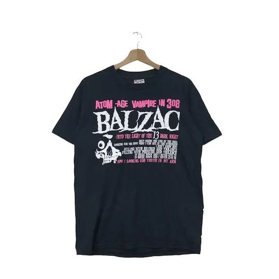 Band Tees × Vintage Vtg 1995 BALZAC JAPAN PUNK Horror Band Tee Shirt Vampire Size US M / EU 48-50 / 2 - 1 Thumbnail