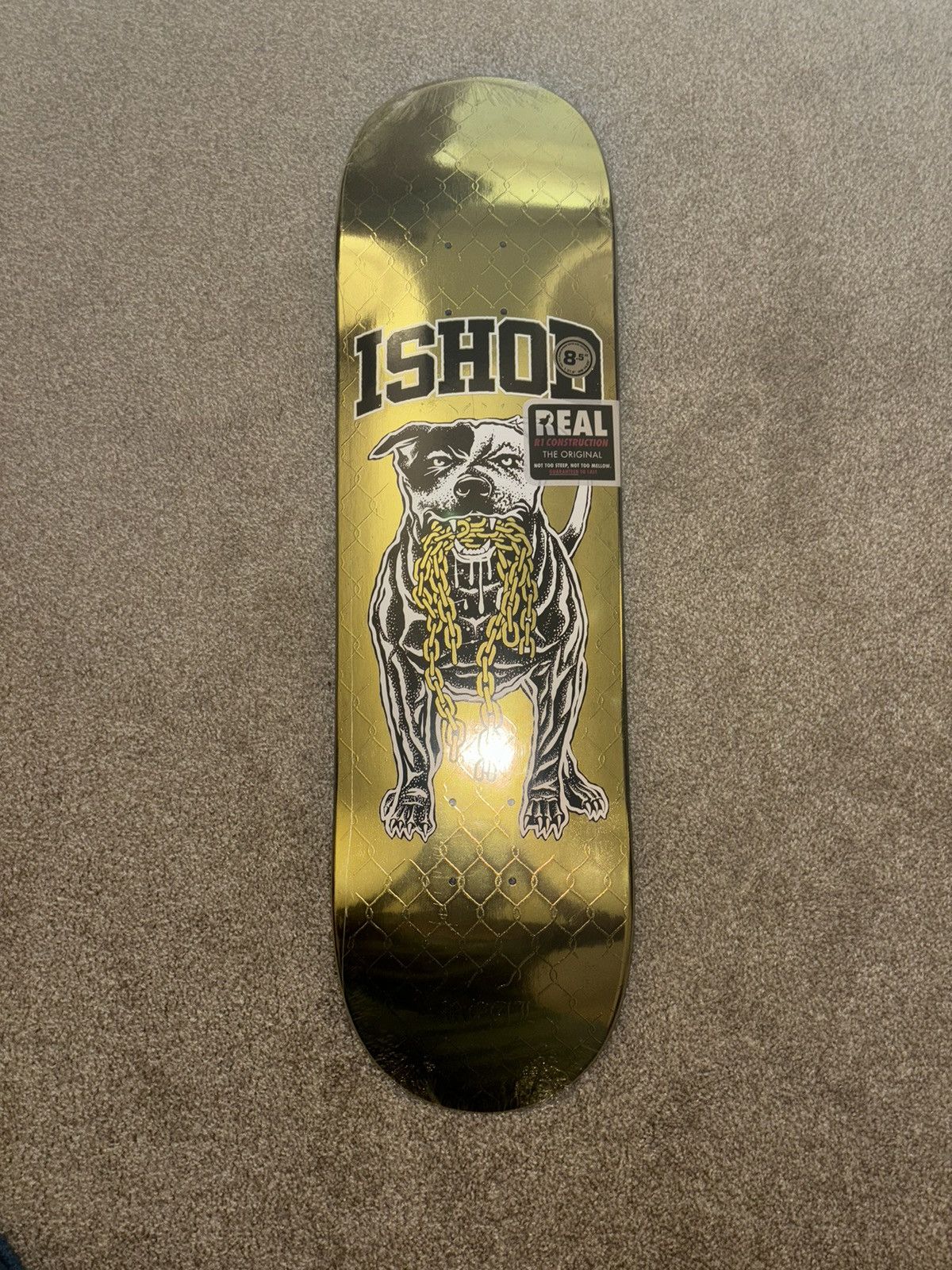 image of Skate Shop Day ‘24 Real Deck Ishod Wair “Good Dog” Gold Foil, Men's