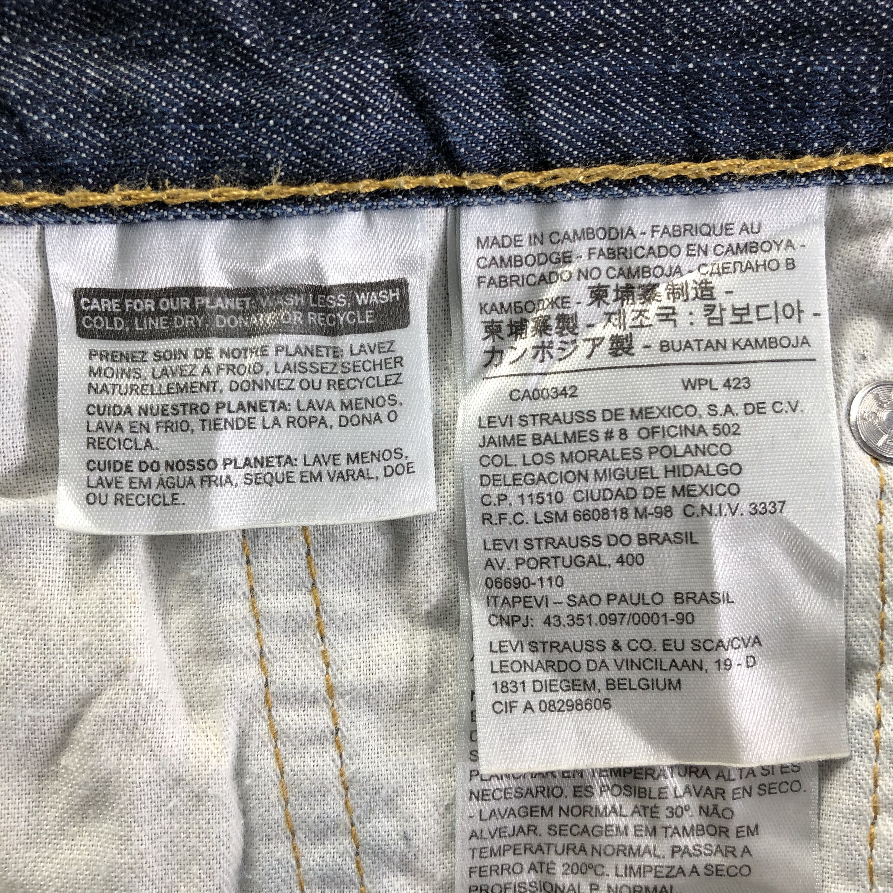 Levi's Vintage Levis 513 Jeans-J4505 Size US 33 - 9 Thumbnail