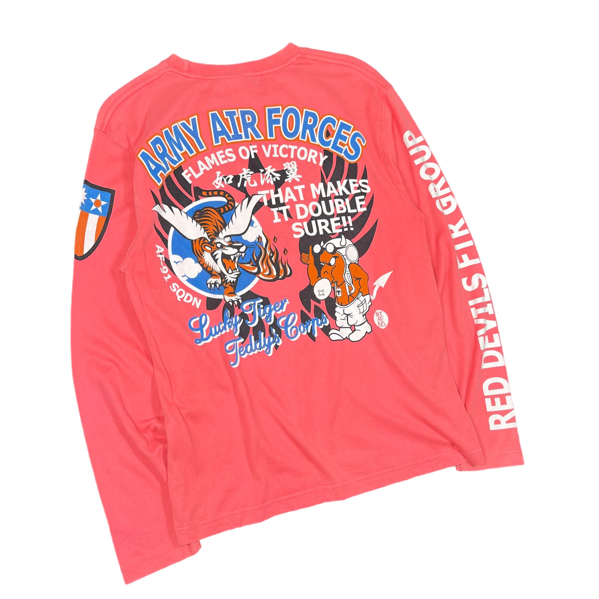 Tedman × Toyo Enterprises Ted Company Red Devils Angry Teddy Sukajan Shirt Size US M / EU 48-50 / 2 - 2 Thumbnail