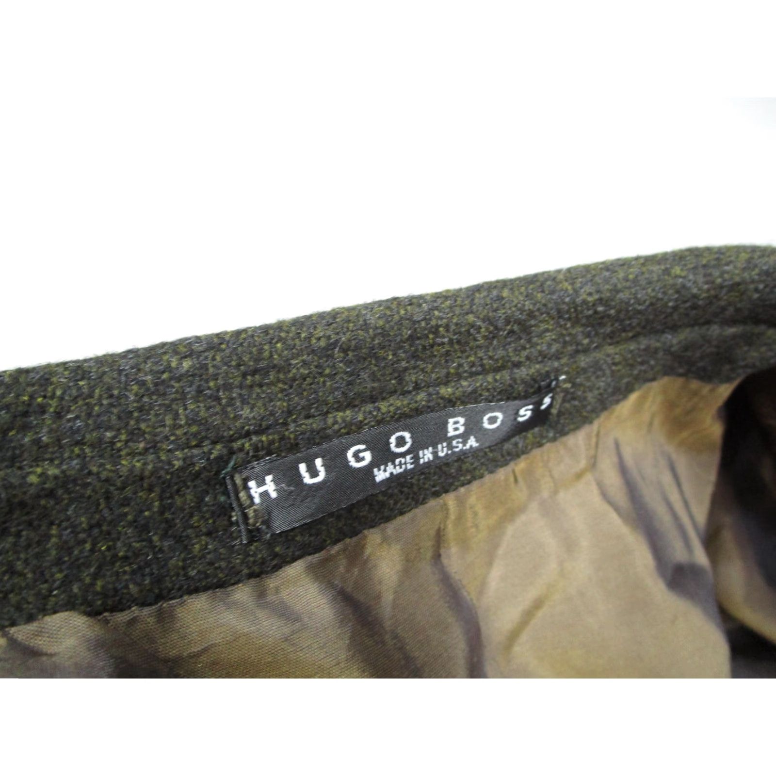Hugo Boss VINTAGE Hugo Boss Blazer Mens 44 Green Wool Cashmere Loro Piana Sport Coat Made In USA Size 44R - 4 Thumbnail