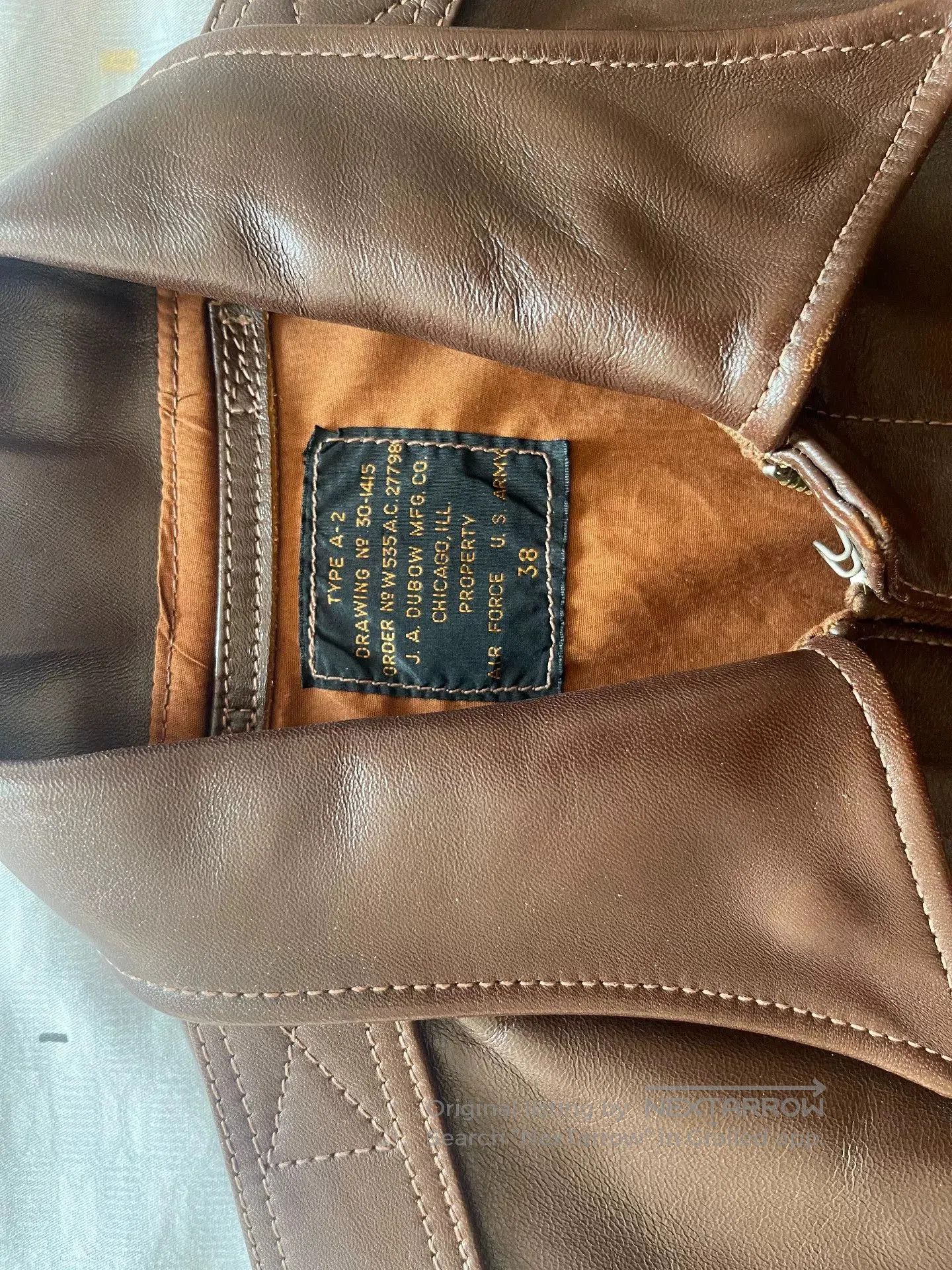 The Real McCoy's the real mccoy's a2 leather pilot jacket. Size US M / EU 48-50 / 2 - 3 Thumbnail