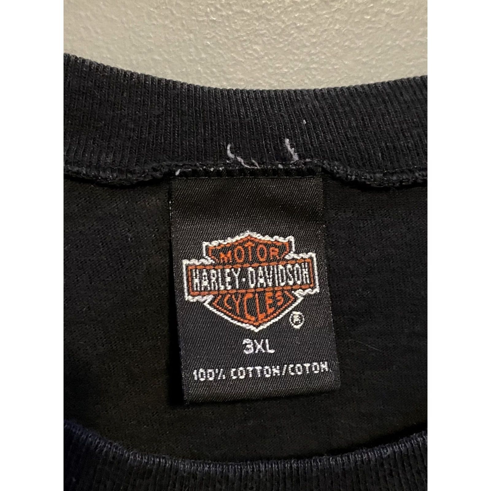 Harley Davidson VINTAGE Harley-Davidson Shirt 3XL Black Blue Thunder Lightening Tank Top Unisex 1990s Grunge Shirt Mens Womens Size US XXL / EU 58 / 5 - 4 Thumbnail