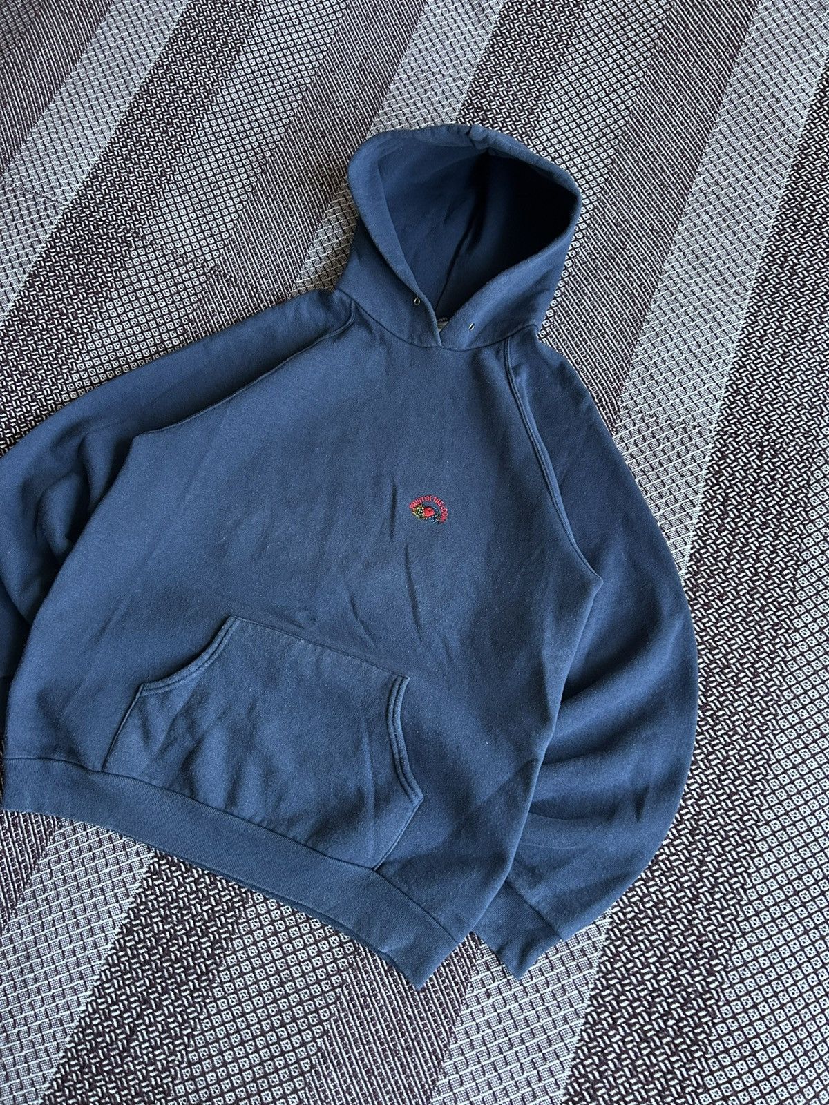 Fruit Of The Loom Vintage Blank FOTL Hoodie Made In USA Streetwear Size Medium Size US M / EU 48-50 / 2 - 2 Thumbnail