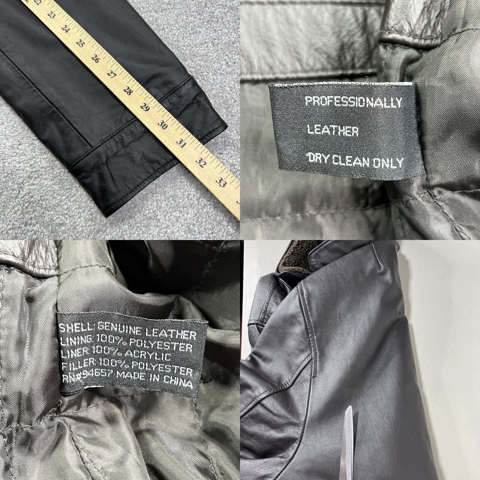 Vintage VINTAGE Wilda Aviator Jacket Mens XL Brown Genuine Leather Sherpa Collar Bomber Zip Snap Insulated Lined Pockets Size US XL / EU 56 / 4 - 11 Thumbnail