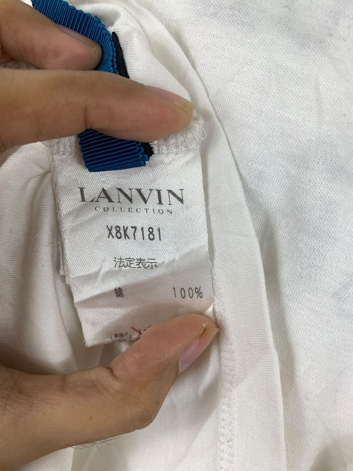Lanvin Vintage LANVIN PARIS COLLECTION Le Temps Tee Shirt Top Size XS / US 0-2 / IT 36-38 - 7 Thumbnail