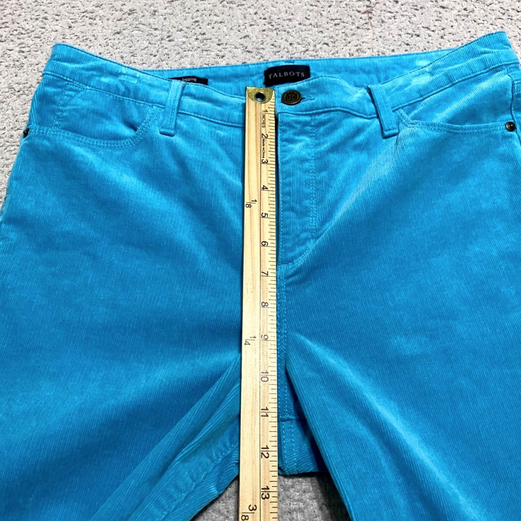 Talbots Talbots Jeans Womens sz 10 Jegging High Rise Blue Corduroy Medium Wash Size 30" / US 8 / IT 44 - 7 Thumbnail