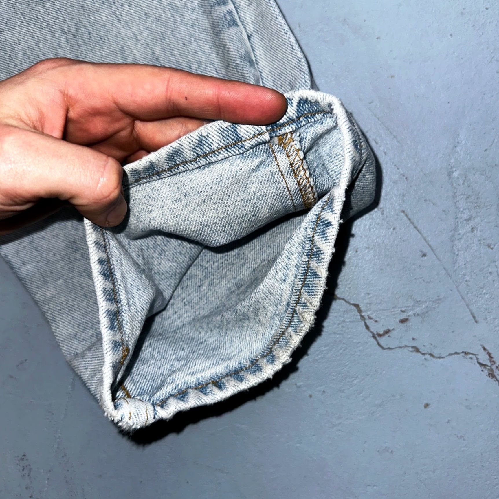 Levi's Levi's 501 Jeans | 505 Vintage 90s USA Blue Light Wash Denim Cotton Mid Rise Straight Regular 38x30 501 Series Mens Jeans Size US 38 / EU 54 - 4 Thumbnail