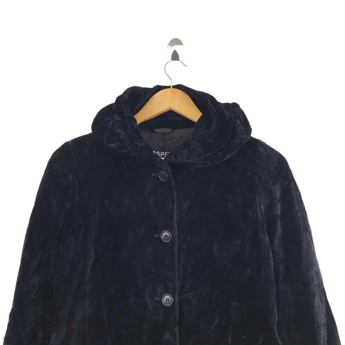 Aspesi Vintage ASPESI ITALY BLU Collection Suede Velvet Trench Coat Size S / US 4 / IT 40 - 2 Thumbnail