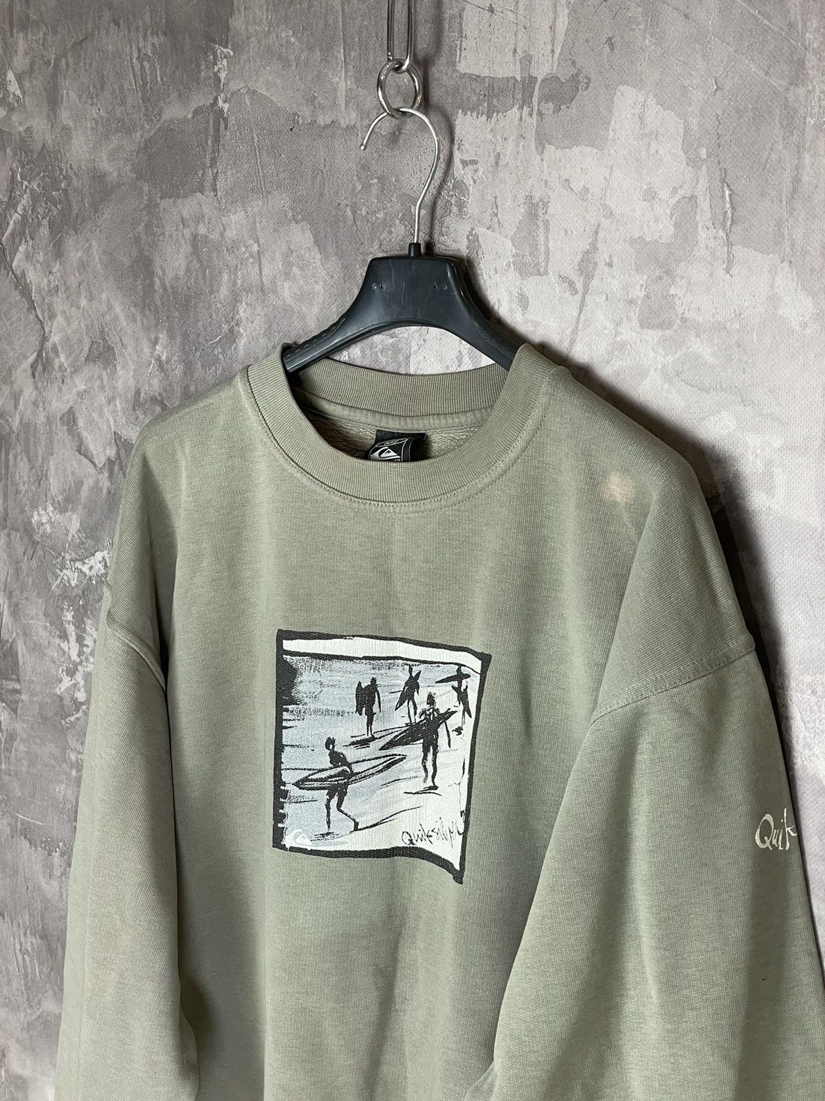 Quiksilver × Vintage VINTAGE 90s QUIKSILVER BIG LOGO SWEATSHIRT Y2K Size US L / EU 52-54 / 3 - 7 Thumbnail