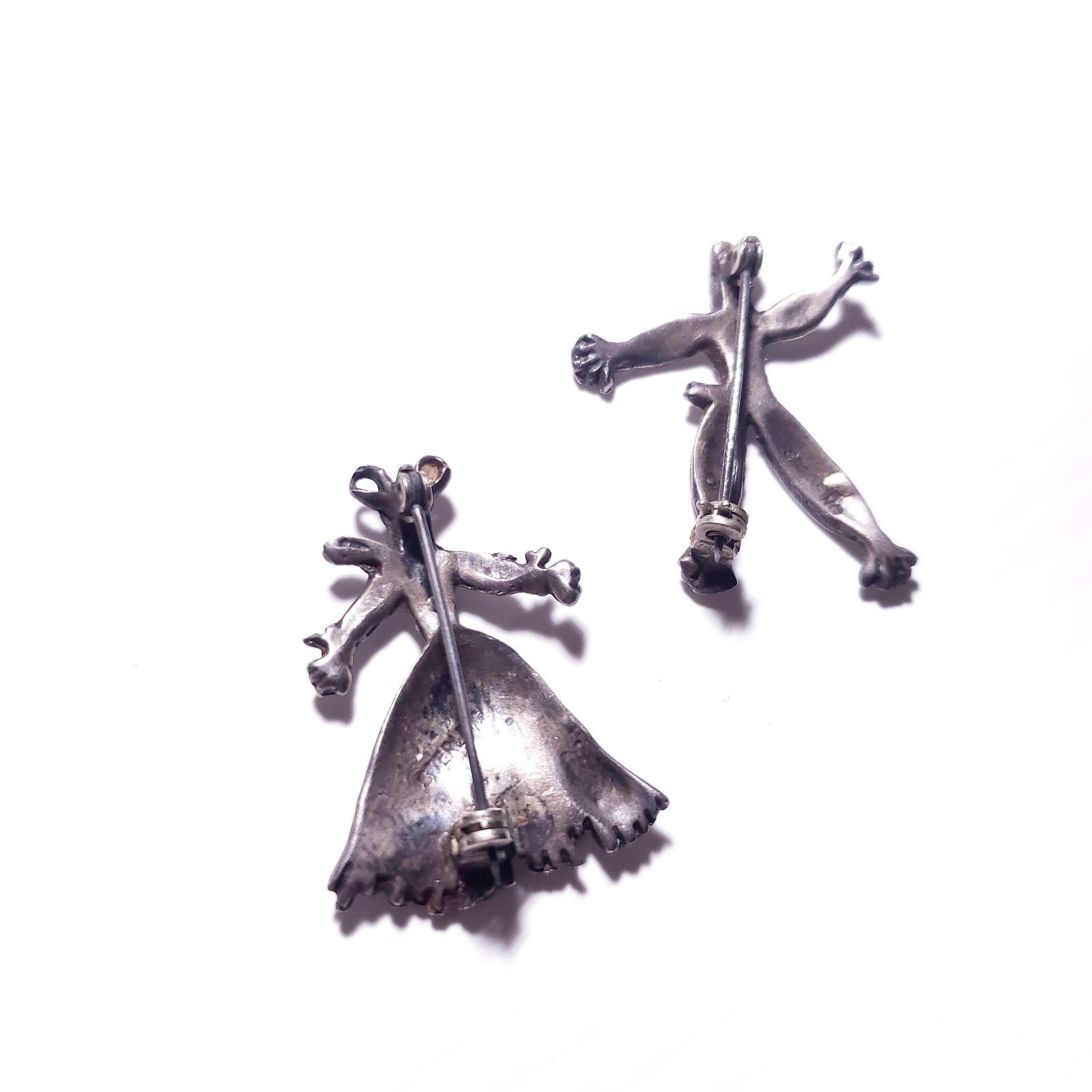 Vintage Vintage Nenette Rintintin Dancing Doll 925 Sterling Pin Set Size ONE SIZE - 4 Thumbnail
