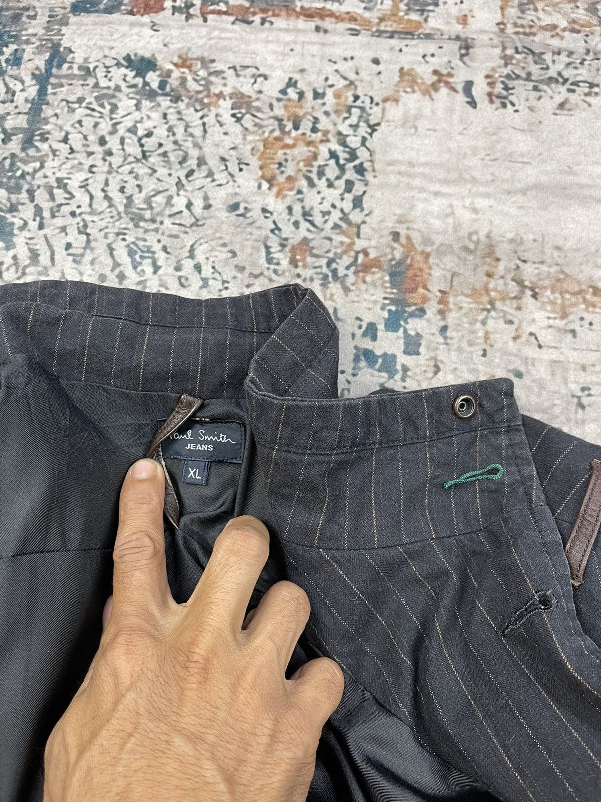 Paul Smith Paul Smith Jeans Pinstripe Cowhide Trim Multi Pocket Size US M / EU 48-50 / 2 - 15 Thumbnail