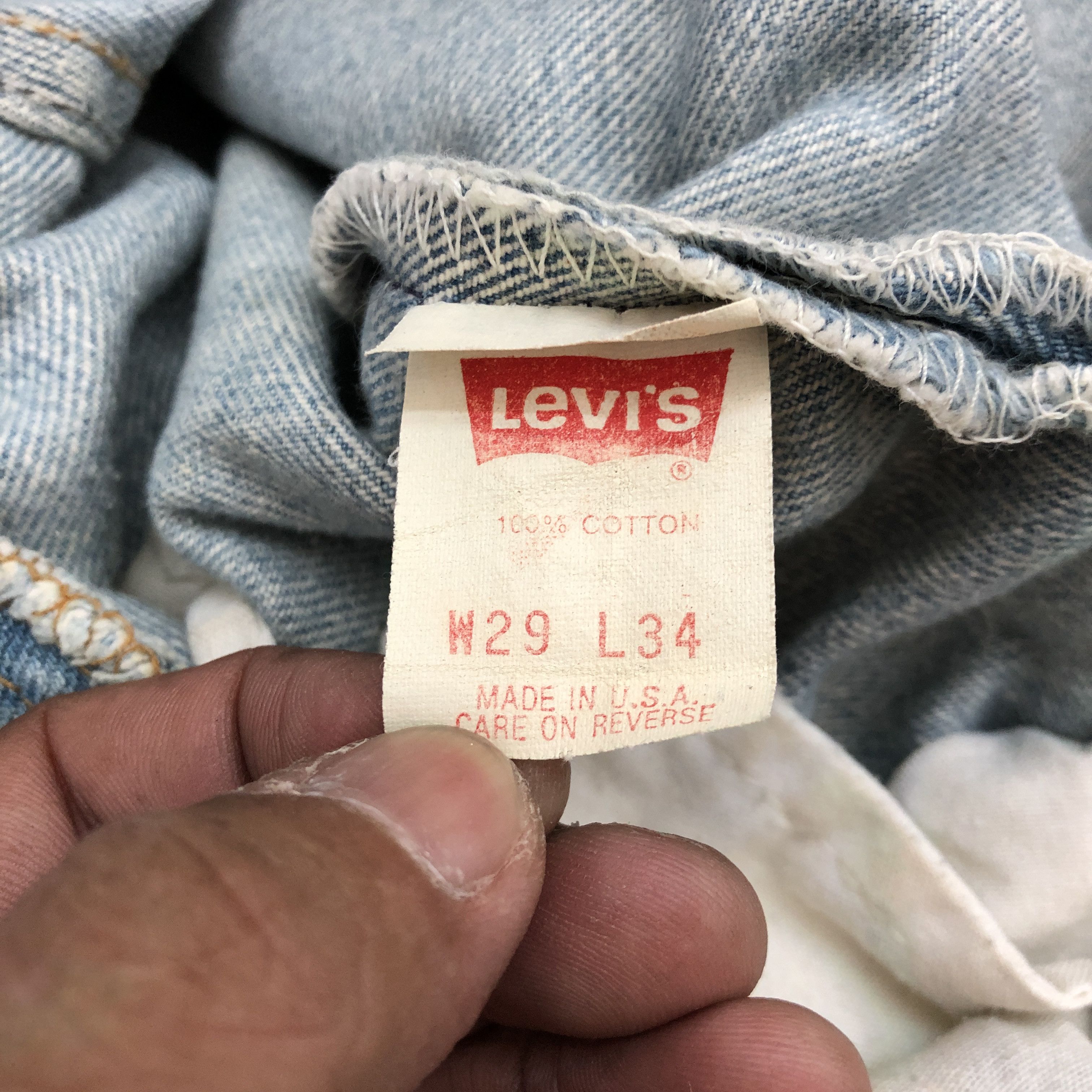 Levi's Vintage Levi's 501xx Sun Faded Jeans Levis Light Wash Denim Size 28" / US 6 / IT 42 - 9 Thumbnail