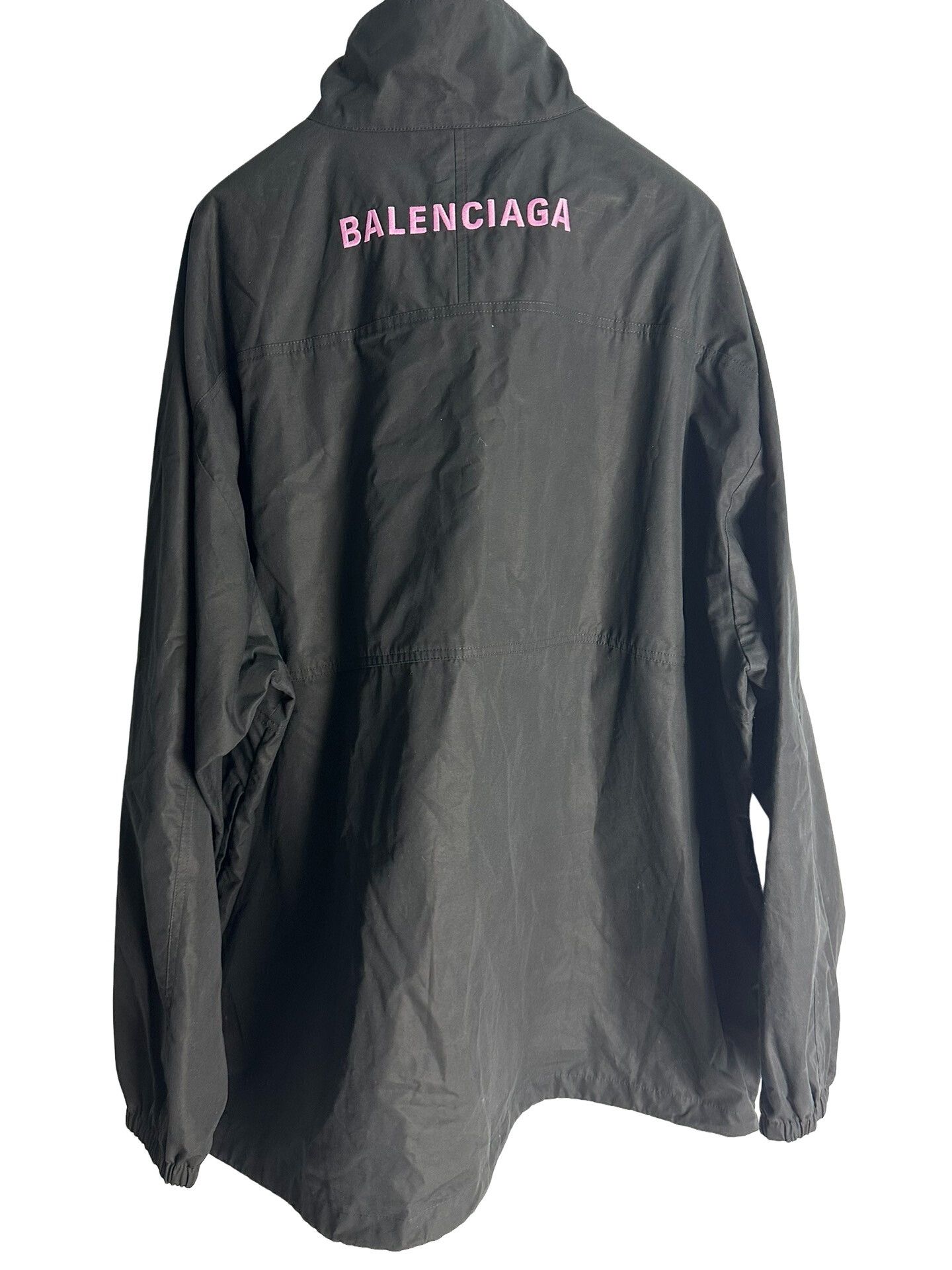 Balenciaga Balenciaga Pink Logo Embroidered Zip Jacket 48 Size US M / EU 48-50 / 2 - 1 Thumbnail