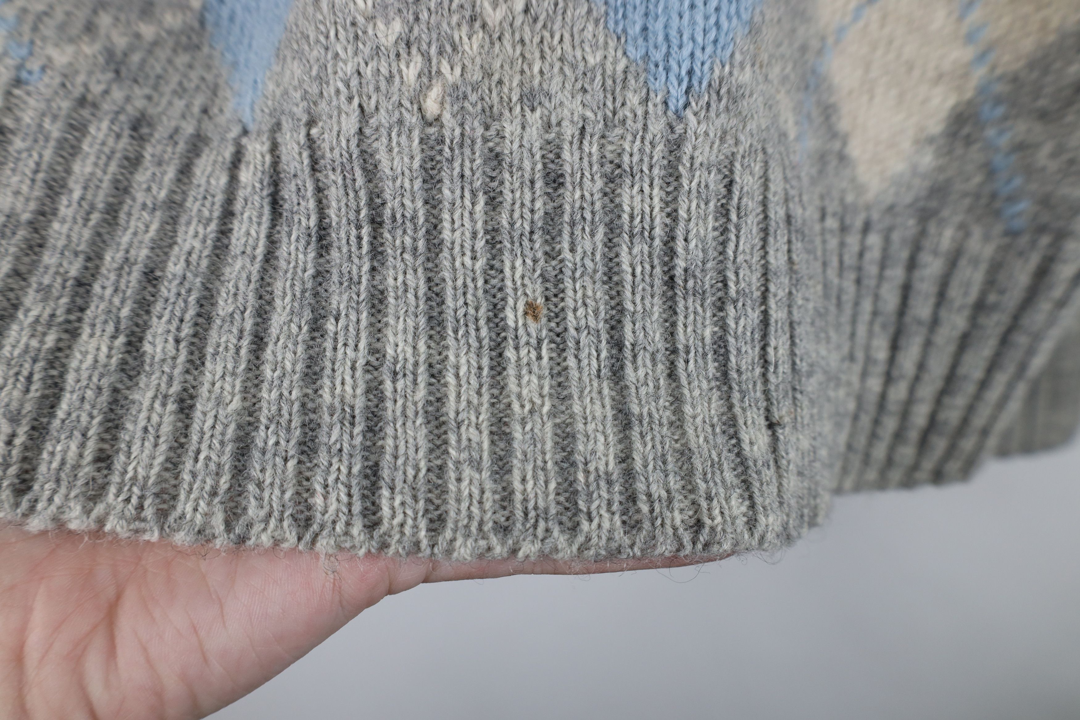 Vintage Vintage 70s Streetwear Argyle Diamond Knit Crewneck Sweater Size US M / EU 48-50 / 2 - 4 Thumbnail