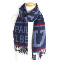 Long scarf LOUIS VUITTON cotton pastel colors - VALOIS VINTAGE PARIS