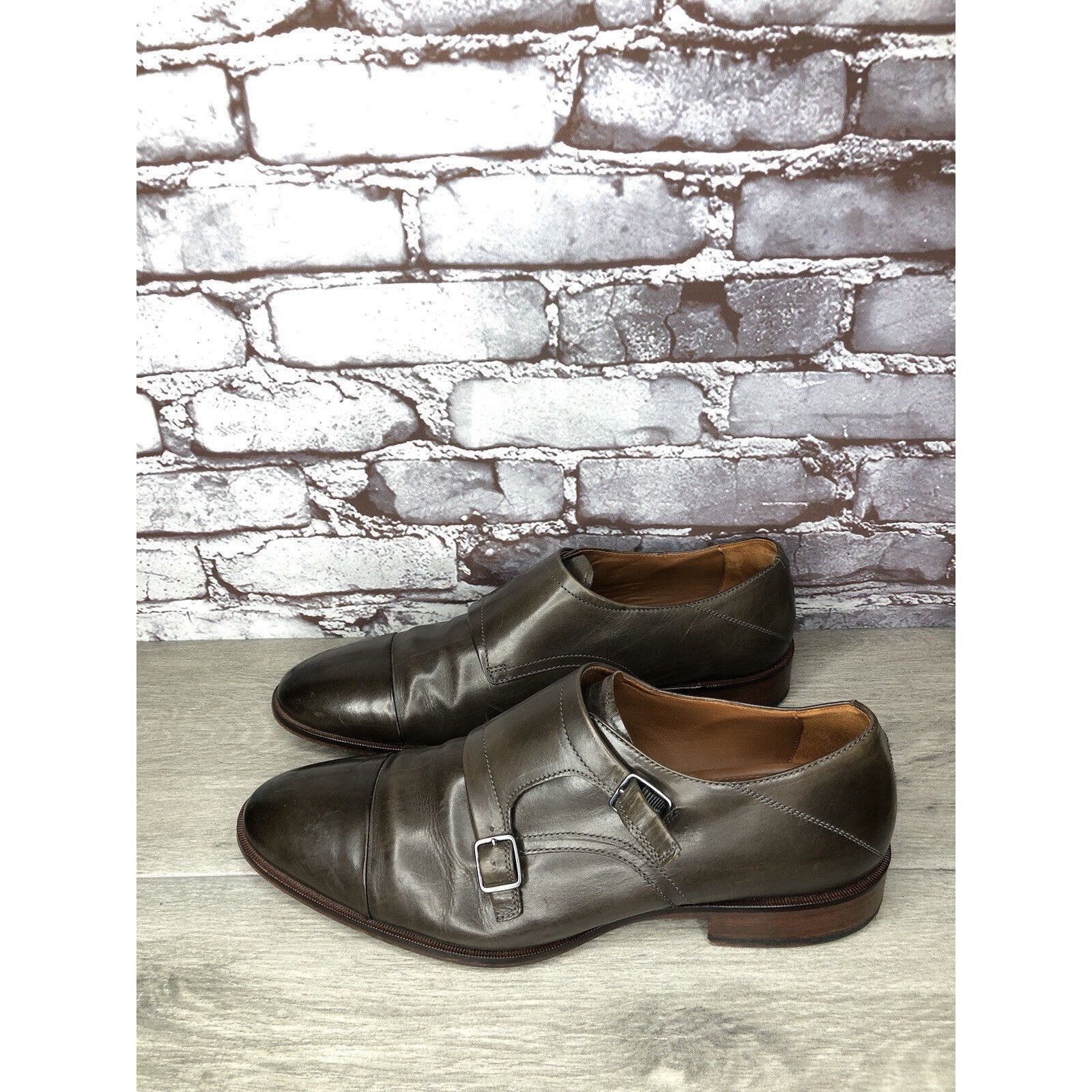 Johnston & Murphy Johnston & Murphy Brown Leather Double Monk Strap Cap Toe Ox Size US 10.5 / EU 43-44 - 9 Thumbnail