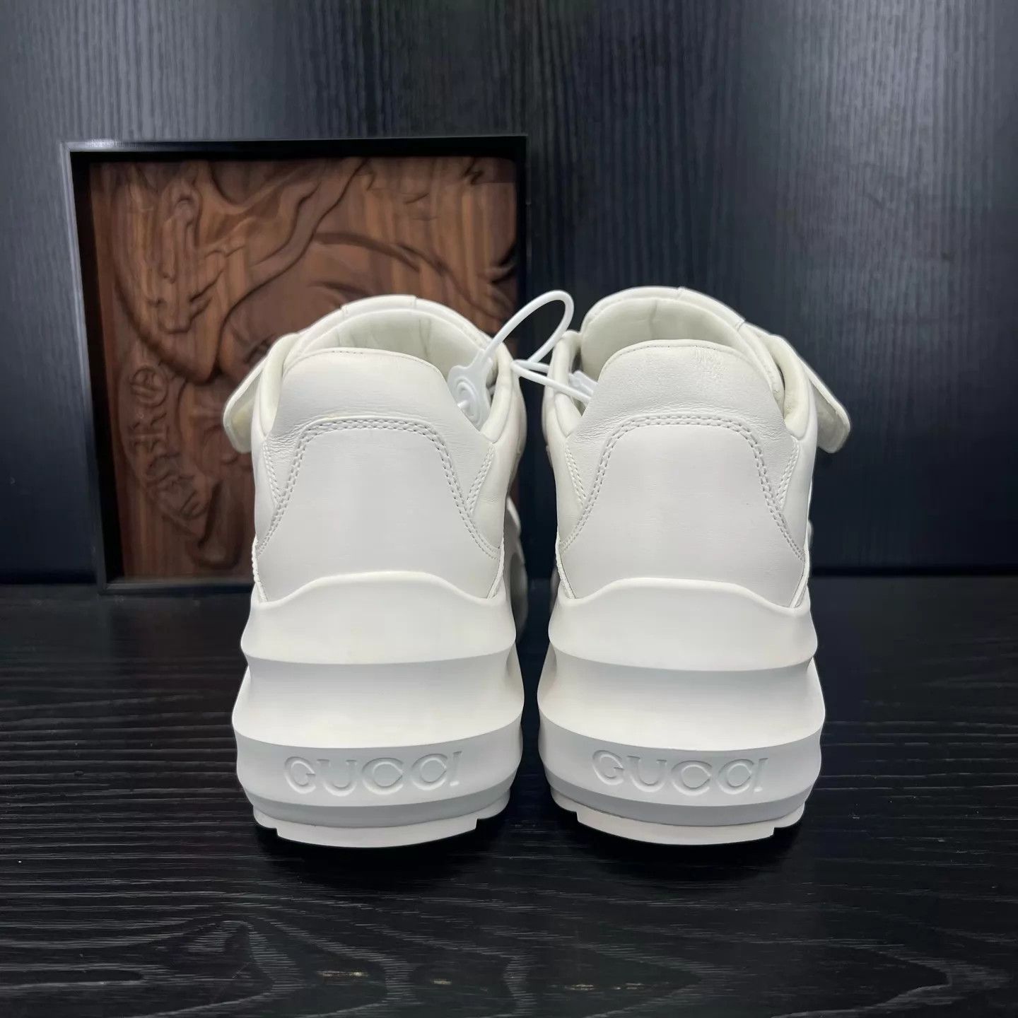 Gucci GUCCI Wave White Leather 36 (Mint) Size US 5.5 / IT 35.5 - 3 Thumbnail