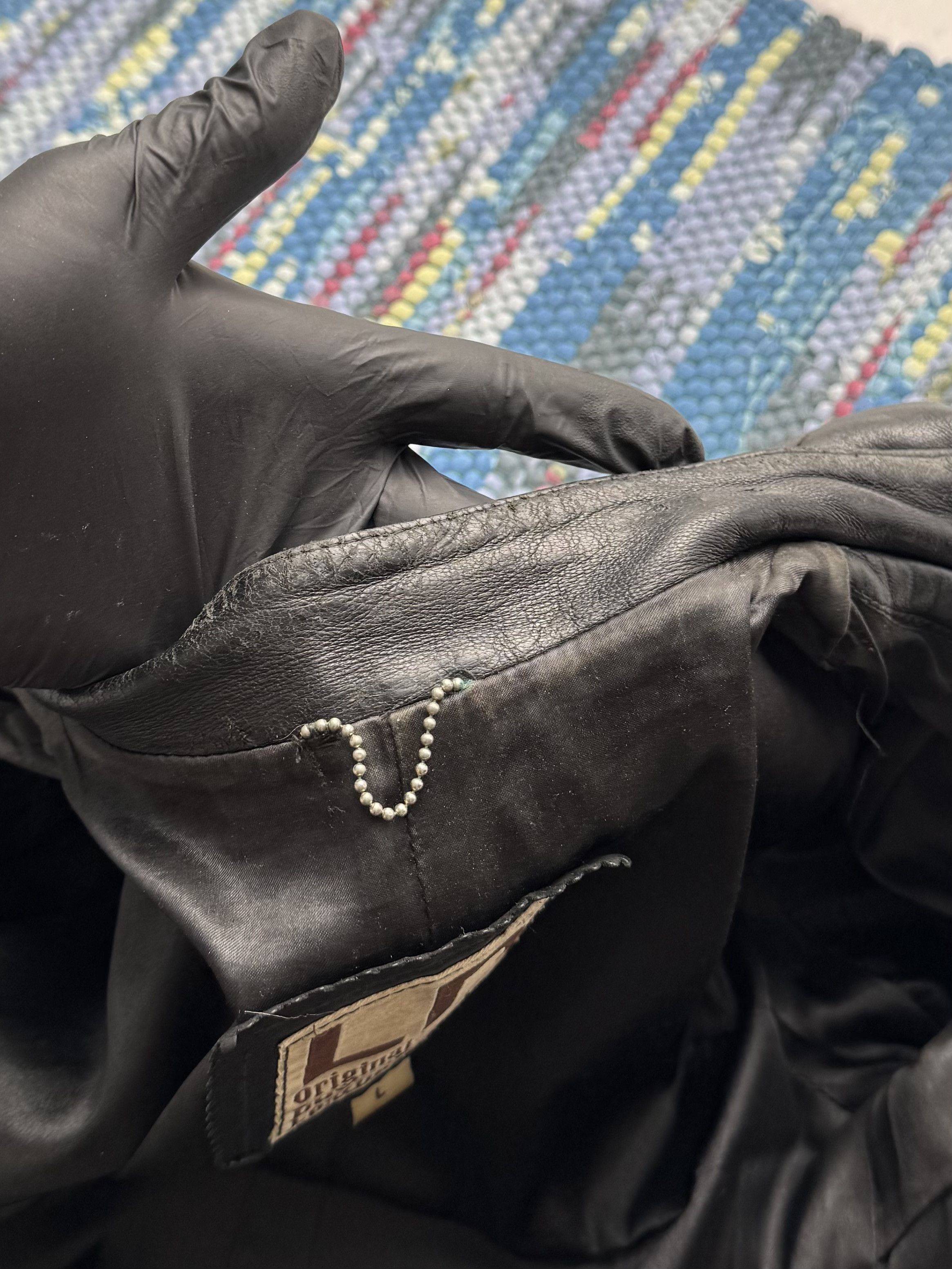 Vintage Vintage Cropped Leather Jacket A8(V1)D15 Size L / US 10 / IT 46 - 16 Thumbnail