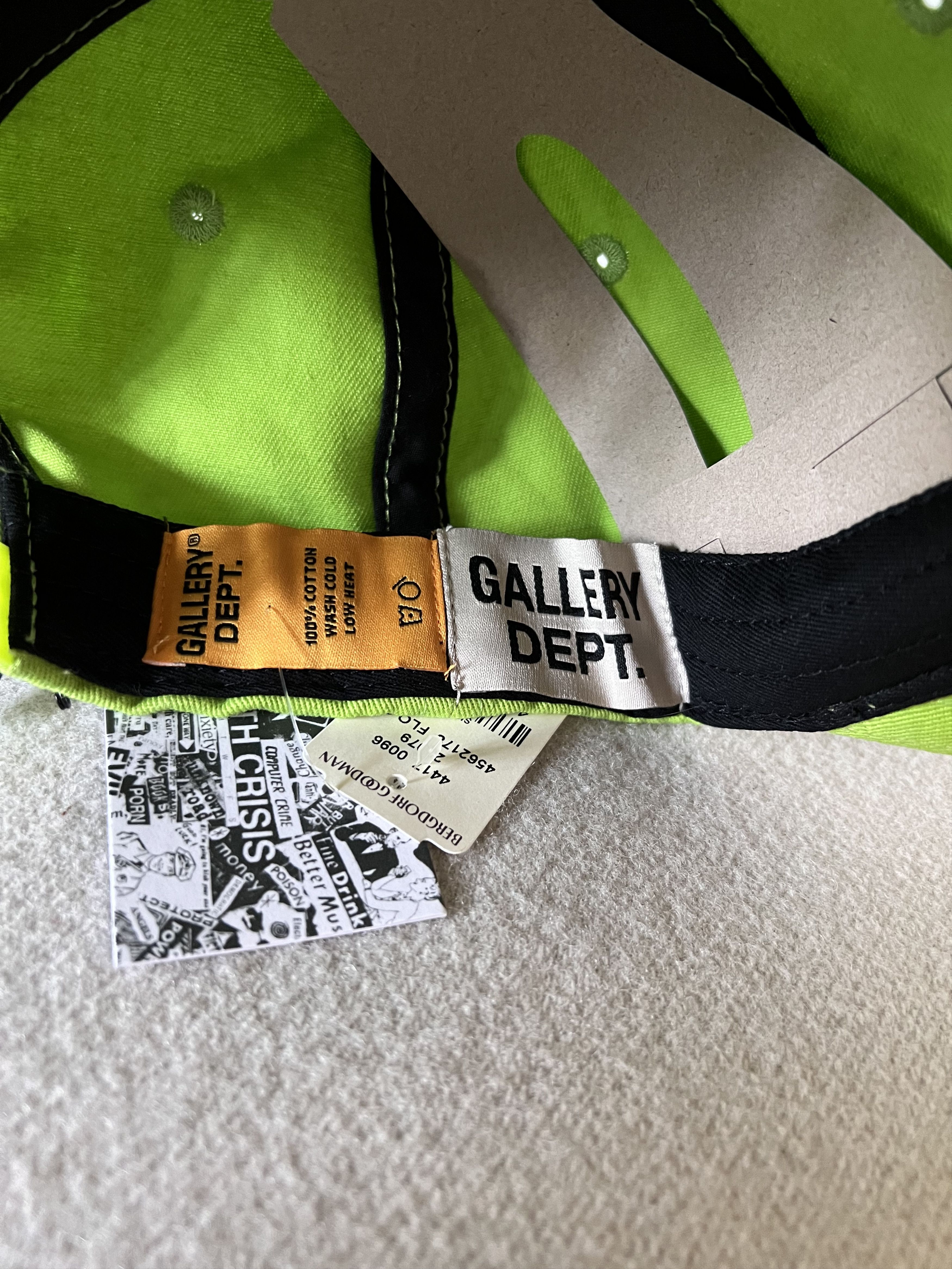 Gallery Dept. Gallery Dept. DEPT Hat in Flo Green Size ONE SIZE - 5 Thumbnail