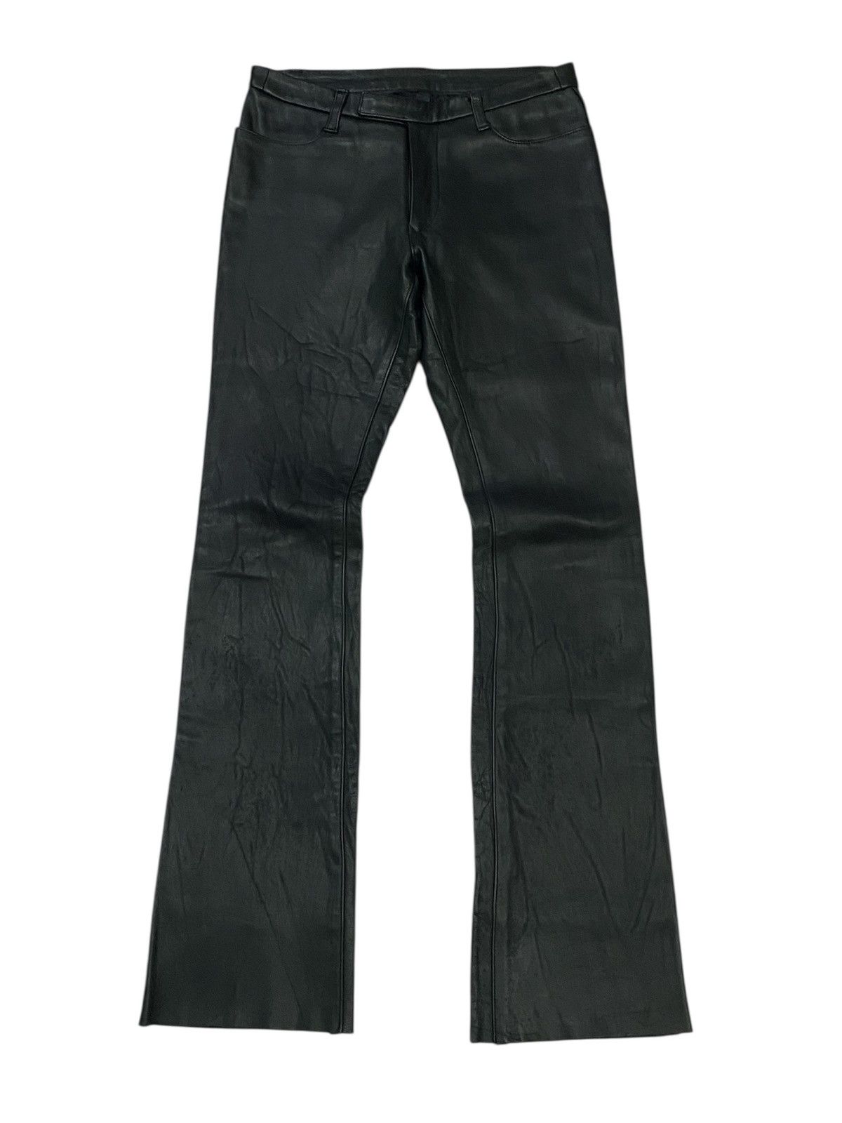 Attachment Attachment Leather Straight Leg Pants Size 28" / US 6 / IT 42 - 1 Thumbnail