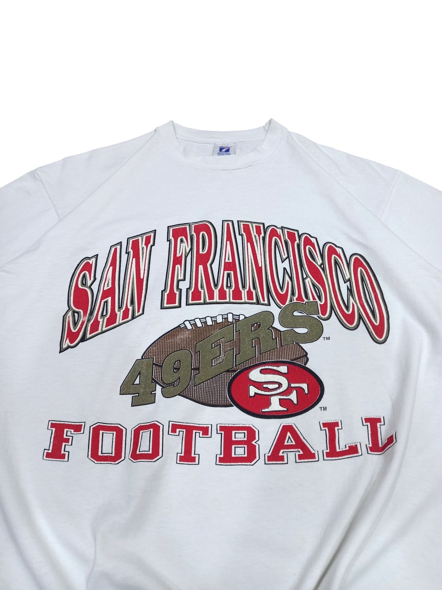 Logo 7 × NFL Vintage SF 49ERS Logo 7 NFL Single Stitch Big Print Tee Size US XL / EU 56 / 4 - 2 Thumbnail