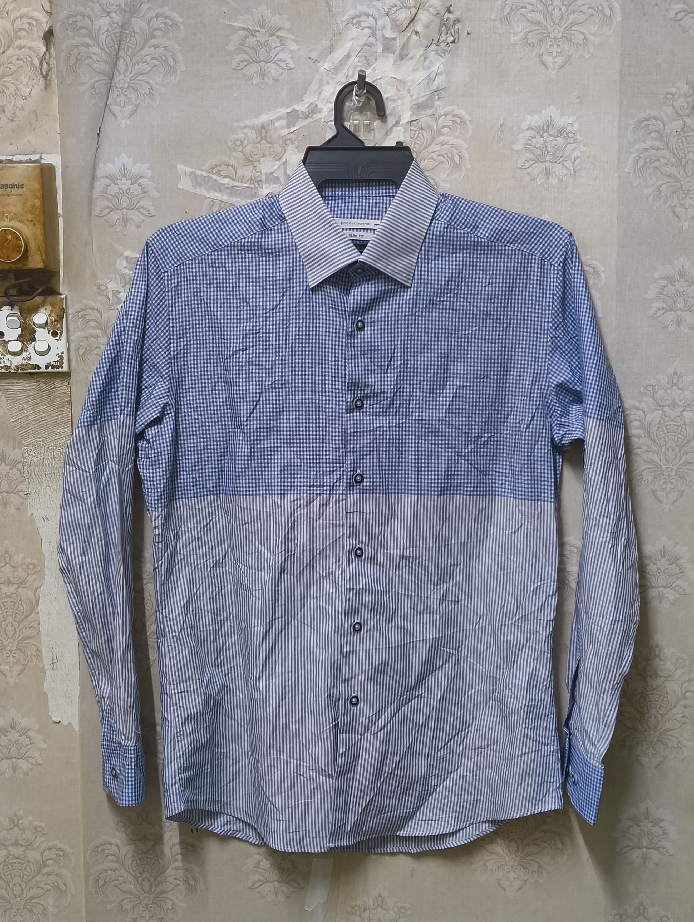 Japanese Brand Paco Robanne Office Shirt Size US M / EU 48-50 / 2 - 1 Thumbnail