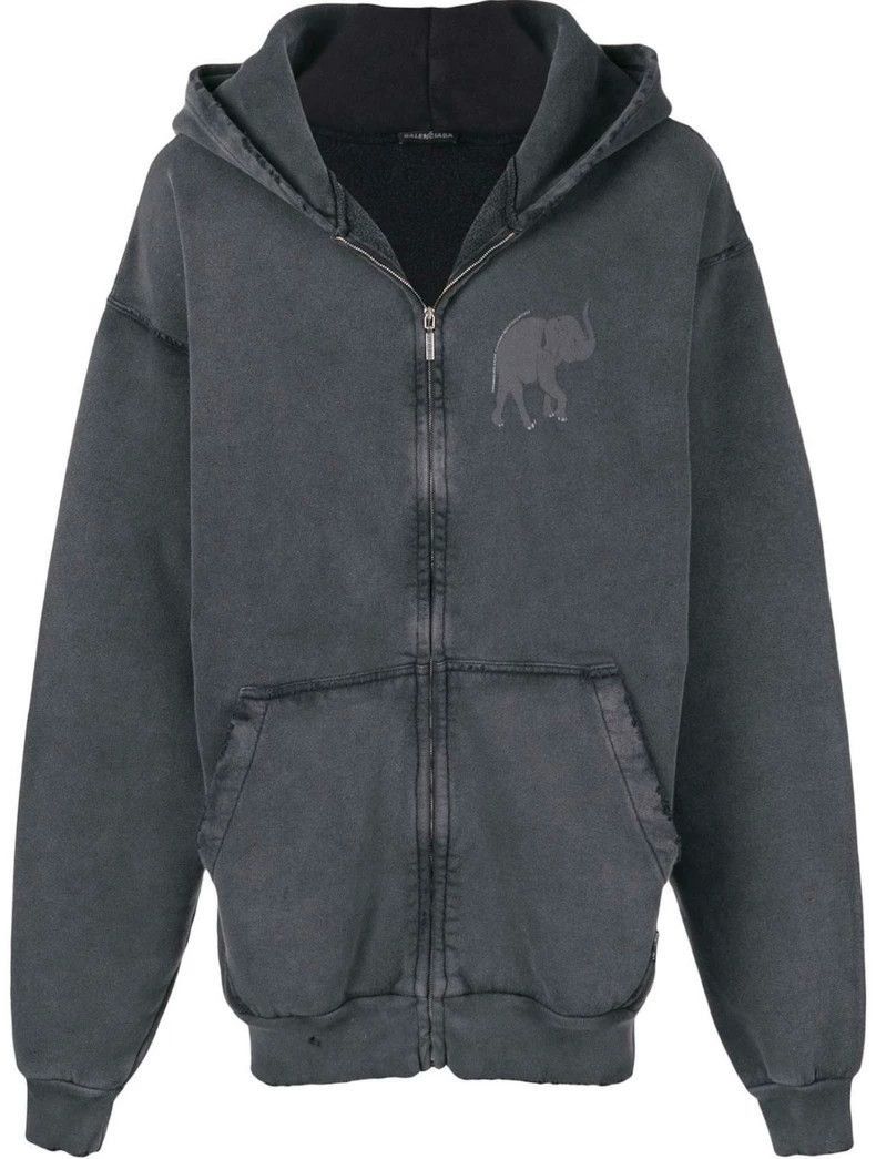Balenciaga oversized distressed Balenciaga hoodie sweatshirt Size US M / EU 48-50 / 2 - 2 Thumbnail