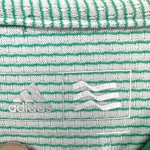 Adidas Adidas Womens Medium Green Dots Golf Athletic Rugby Short Sleeve Polo Shirt Logo Size M / US 6-8 / IT 42-44 - 4 Thumbnail